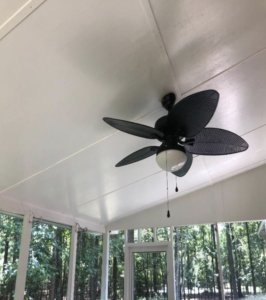 Image of a clean screened-in porch by Patriot Exterior Restoration